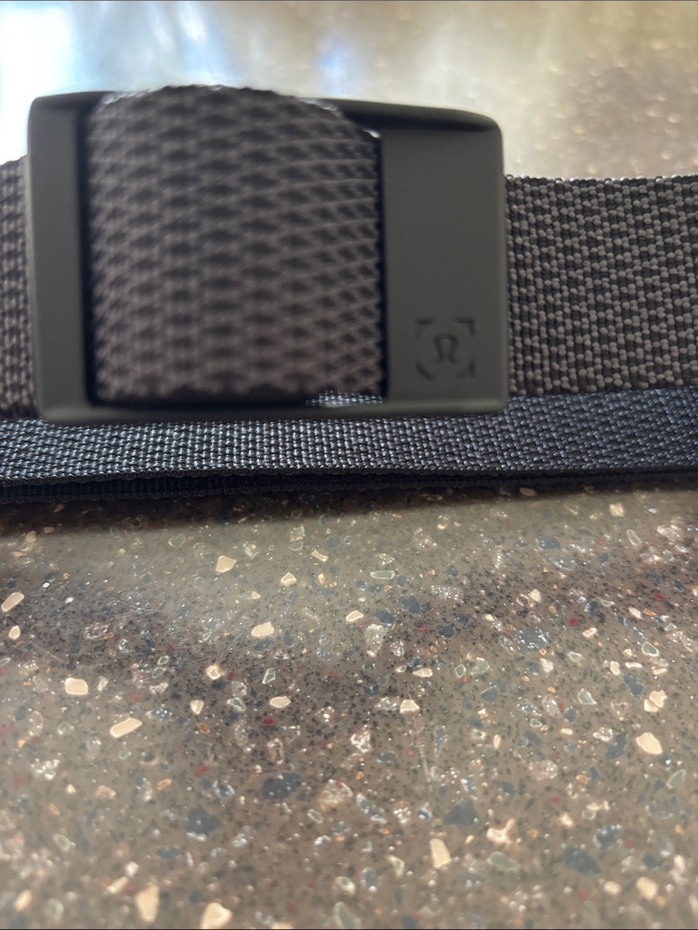 lululemon athletica Black Webbing Belt with Matte Buckle New Without Tags - Picture 3 of 5